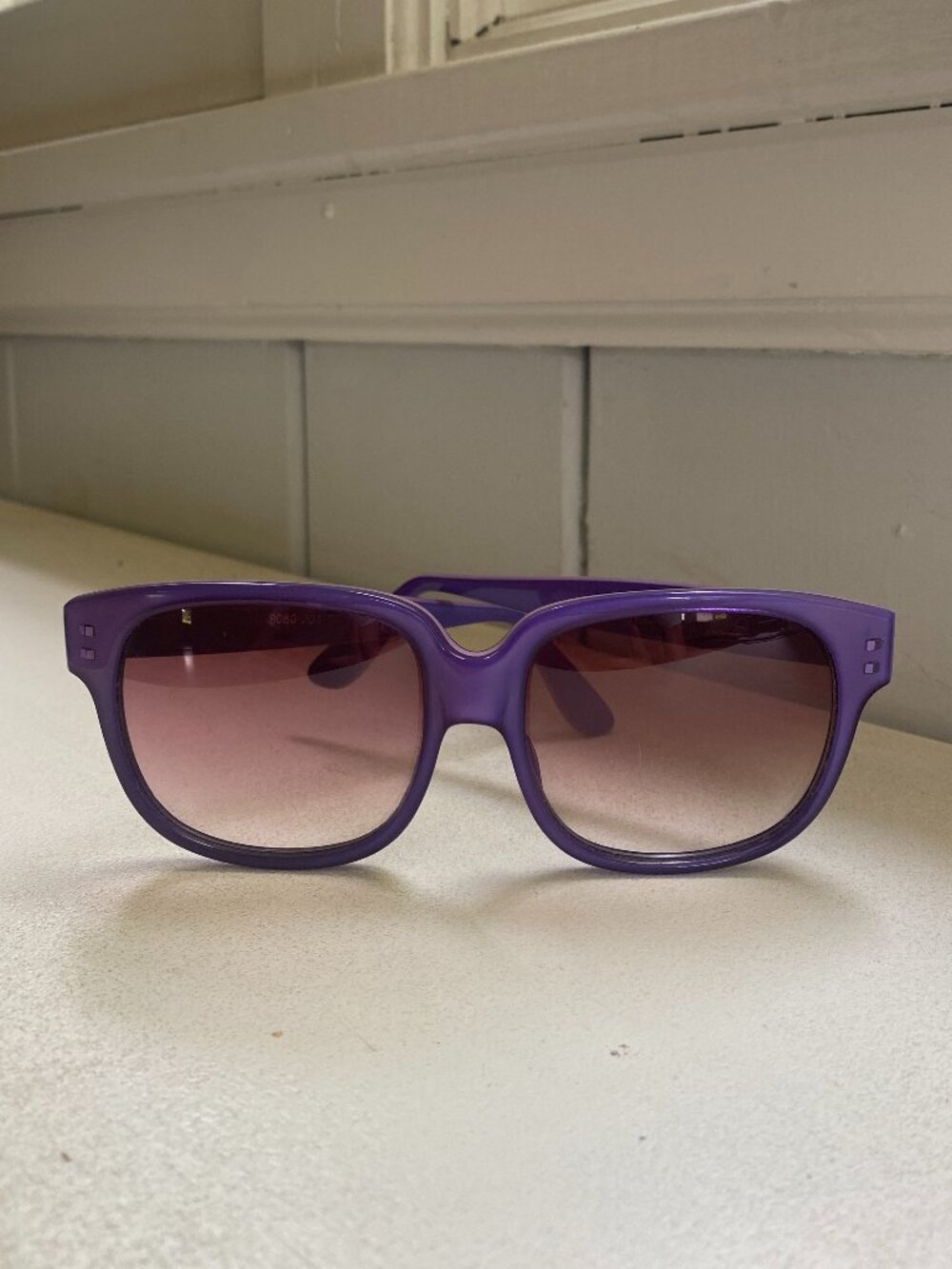 Vintage 70s Emmanuelle Khanh 8080-201 Purple Sunglasses